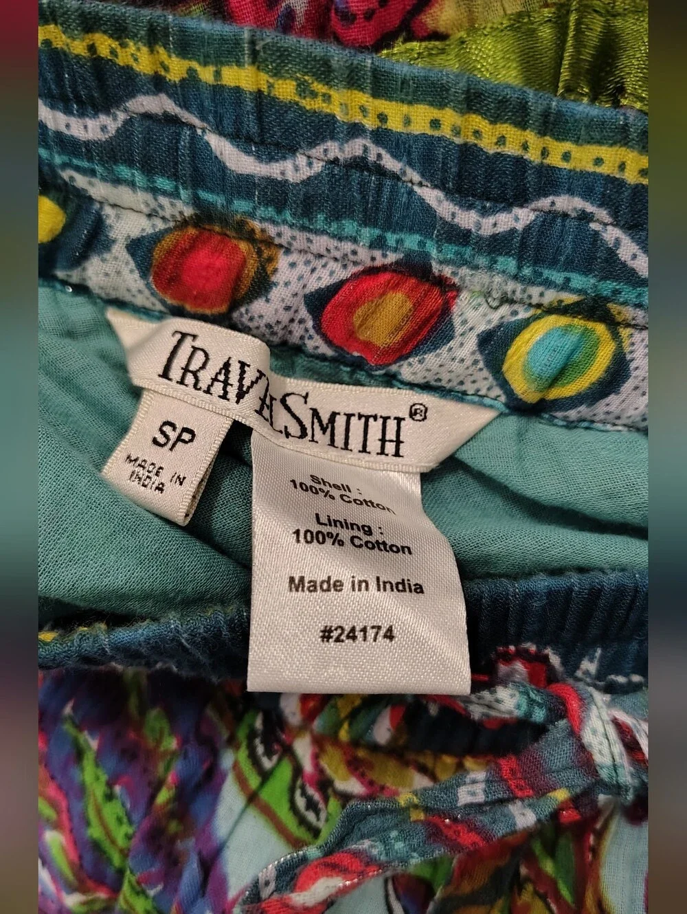 NEW Boho-chic Vibrant Multi-Color Tiered Cotton Maxi Skirt by Travel Smith S